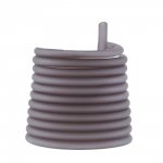 1 mètre cordon Pvc Creux 3 mm Gris Fumé