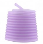 1 mètre cordon Pvc Creux 3 mm Lilas