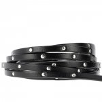 Cuir Noir de 05 mm Rivet par 20 cm