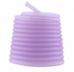 1 mètre cordon Pvc Creux 6,5 mm Lilas