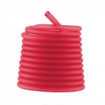 1 mètre cordon Pvc Creux 6,5 mm Rouge Clair