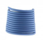 1 mètre cordon Pvc Creux 4 mm Bleu Marine Pastel