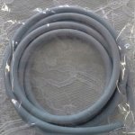 1 mètre cordon Pvc Creux 4 mm Gris Foncé Pastel