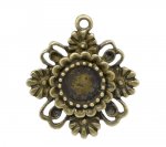1 support cabochon 08 mm N°06 Bronze