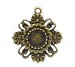 1 support cabochon 08 mm N°06 Bronze