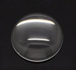 Cabochon Rond 14 mm en verre loupe transparent N°04