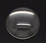 Cabochon Rond 18 mm en verre loupe transparent N°07