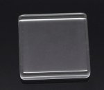 Cabochon Carré 25 x 25 mm en verre Tuile transparent N°29