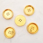 Bouton Doré N°07 de 29 mm Rond