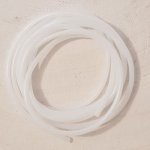 1 mètre de cordon pvc creux de 2 mm Blanc.