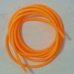 1 mètre de cordon pvc creux de 2 mm Orange Fluo.