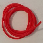 1 mètre de cordon pvc creux de 2 mm Rouge.