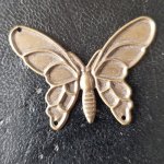 Estampe filigrane Bronze papillon N°07