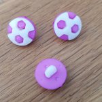 Bouton fantaisie à motifs pour enfants ballon de foot N°01 violet