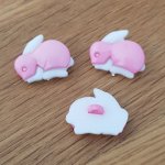 Bouton fantaisie à motifs pour enfants lapin N° 05