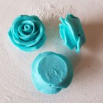 Fleur Synthétique N°02-07 turquoise