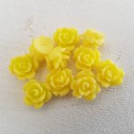 Fleur Synthétique 09 mm N°01-07 Jaune clair