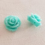 Fleur Synthétique 20 mm N°01-27 Turquoise