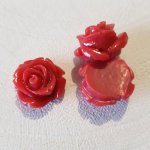 Fleur Synthétique 17 mm N°01-11 Rouge foncé