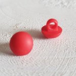 Boutons fantaisie, enfants, bébés Motif Demi Boule N°04-03 Rouge