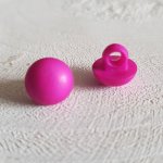 Boutons fantaisie, enfants, bébés Motif Demi Boule N°04-04 Fushia