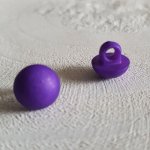 Boutons fantaisie, enfants, bébés Motif Demi Boule N°04-08 Violet