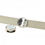 Passant 10 mm en Zamak N°09 Argent