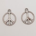 Breloque Peace & Love N°07 Argent Mat