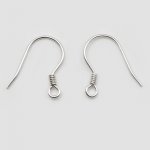 Support Boucle d'oreille Hameçon en Argent 925 N°04 x 1 paire