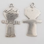 Breloque Enfant N°34 Zamak (Plaqué Argent)