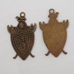 Breloque Blason Bouclier Armoiries N°01 Bronze 