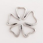 Breloque Fleur Métal N°095 Argent