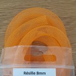 Résille Tubulaire Uni 08 mm Orange