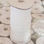 Élastique masque plat 3 mm Blanc souple au mètre