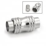 Fermoir aimanté Inoxydable 06 mm Argent N°05