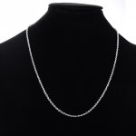 Collier N°06-04 en acier inoxydable maille forçat de 45 cm