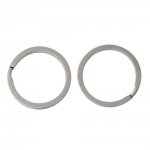Anneau porte clés x 4 forme rond Acier Inoxydable 30 mm