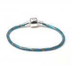 Bracelet Clip Européen 19 cm fermoir Lisse N°27-01