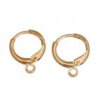 Support Boucle d'oreille Dormeuse N°23 Plaqué Or 14k