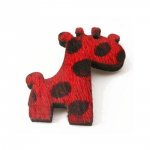 Girafe Fourrure Rouge 26x34mm x 1