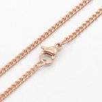 Collier N°14 en acier inoxydable 50 cm Doré Rosé