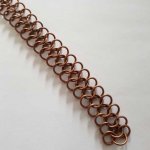 20 cm chaîne maille forme 8 reliée couleur Cuivre