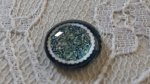 cabochon rond en verre 12mm fleur 030 