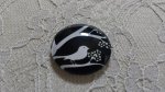 cabochon rond en verre 10mm oiseaux 021 