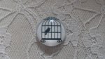 cabochon rond en verre 10mm oiseaux 015 