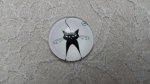 cabochon rond en verre 10mm chat 018