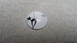 cabochon rond en verre 10mm chat 006 