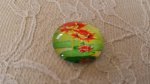 cabochon rond en verre 20mm fleur 01-051 