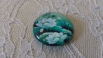 cabochon rond en verre 20mm fleur 01-036 