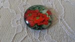 cabochon rond en verre 20mm fleur 01-035 